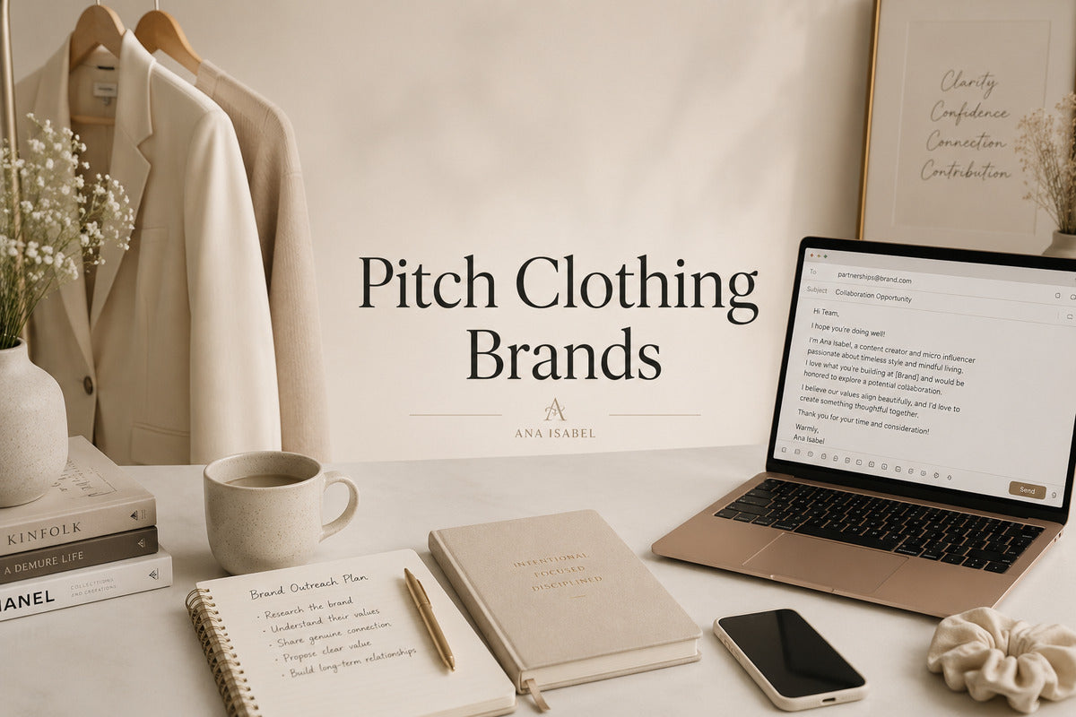 How to Pitch Clothing Brands as a Micro Influencer