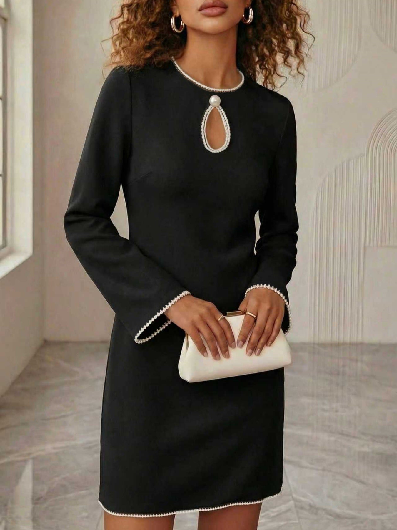 Mini Vestido Perla Ojal