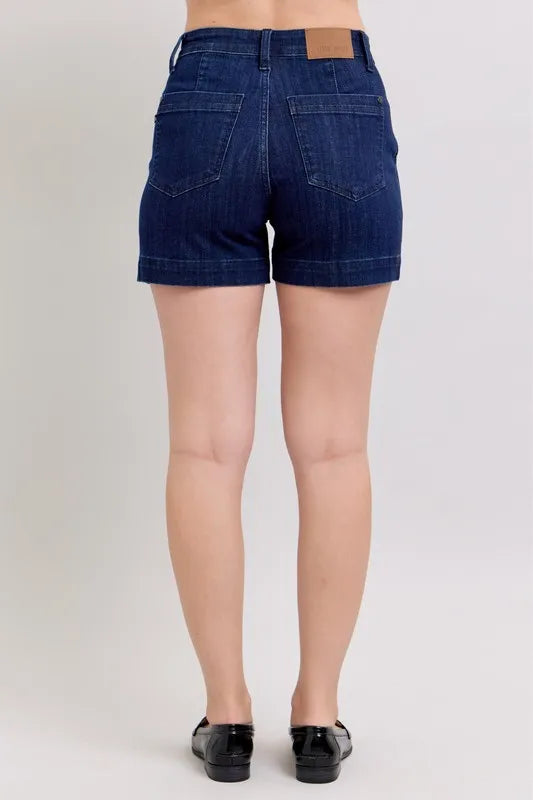 High Waist Denim Shorts Plus Size