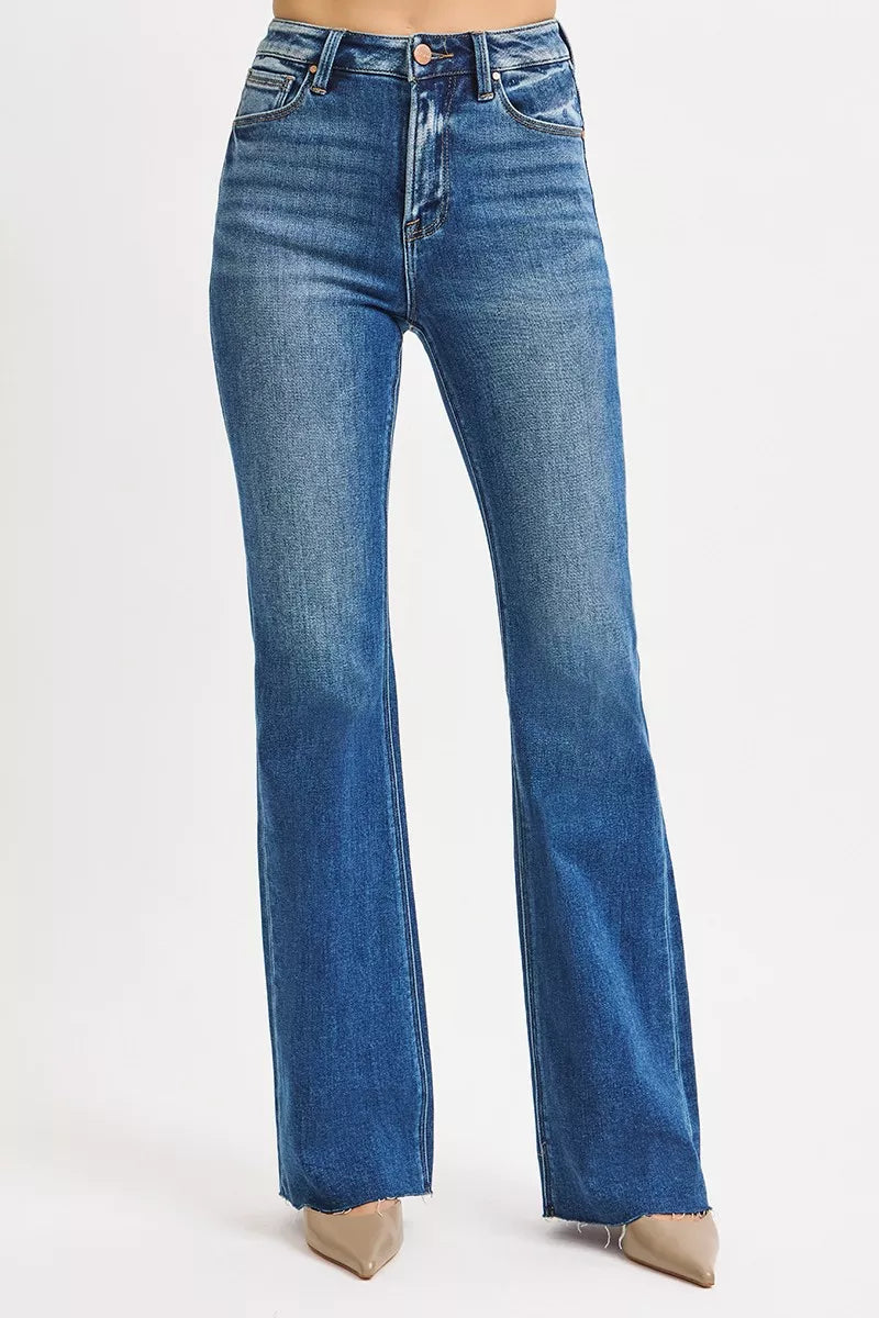 High Rise Flare Jeans Denim