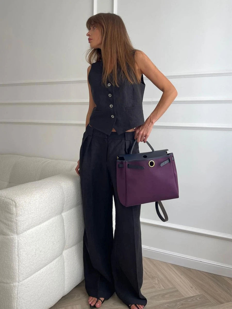 Vest ＆ Pants Suit Two-Piece Set