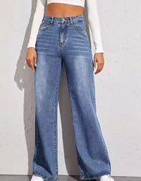 High Waist Blue Jeans Denim