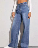 High Waist Blue Jeans Denim