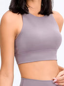 Sports Bra with Triangle Cutout