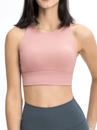 Sports Bra with Triangle Cutout