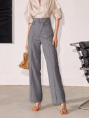 High Waisted Wide-leg Suit Trousers