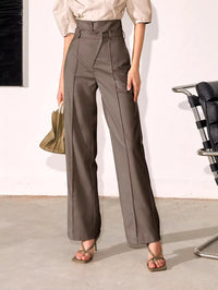 High Waisted Wide-leg Suit Trousers