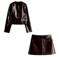 Jacket and Mini Skirt Set