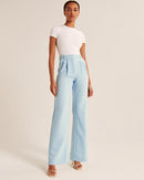 Pocket High Waist Wide-leg Pants