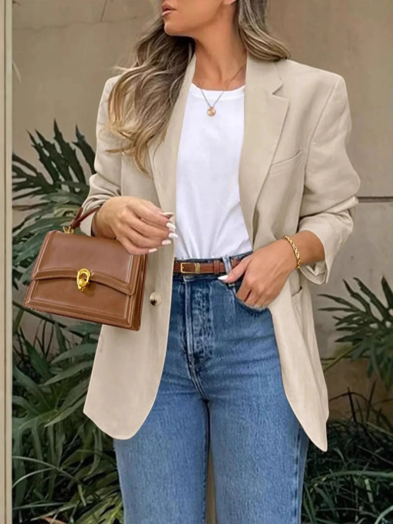 Blazer con bolsillos