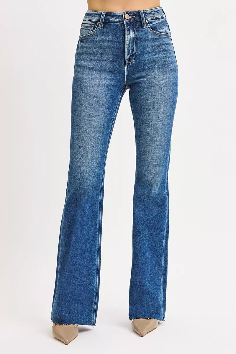 High Rise Flare Jeans Denim