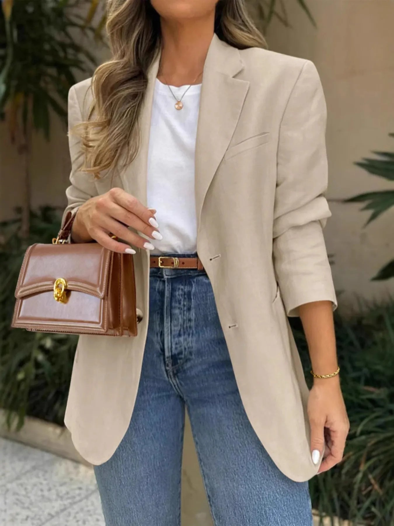 Blazer con bolsillos