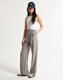 Pocket High Waist Wide-leg Pants